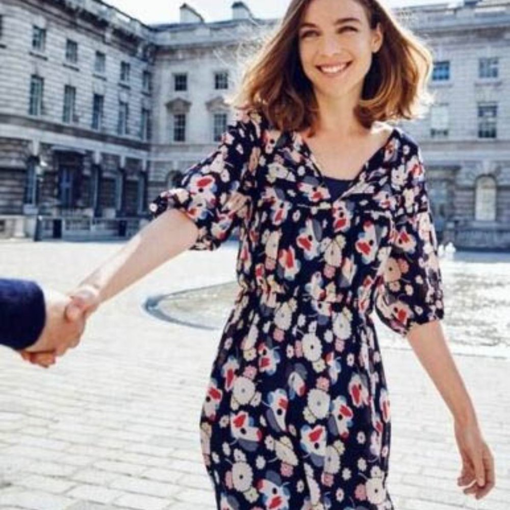 Boden Floral Flowy Dress